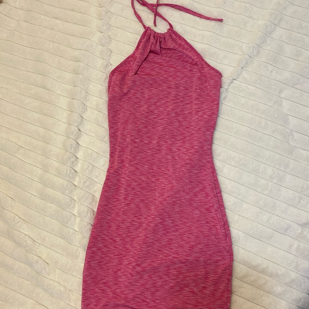 Athletic halter top dress. Pink. Size xs